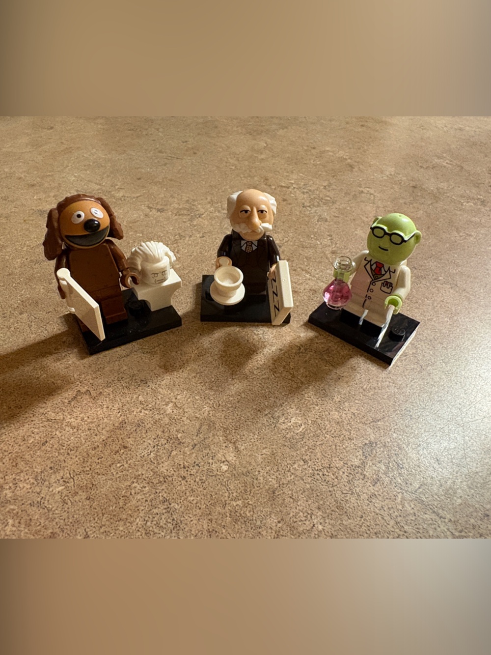 LEGO Minifigure Lot — The Muppets, Waldorf, Dr. Bunsen Honeydew, Rowlf the dog
